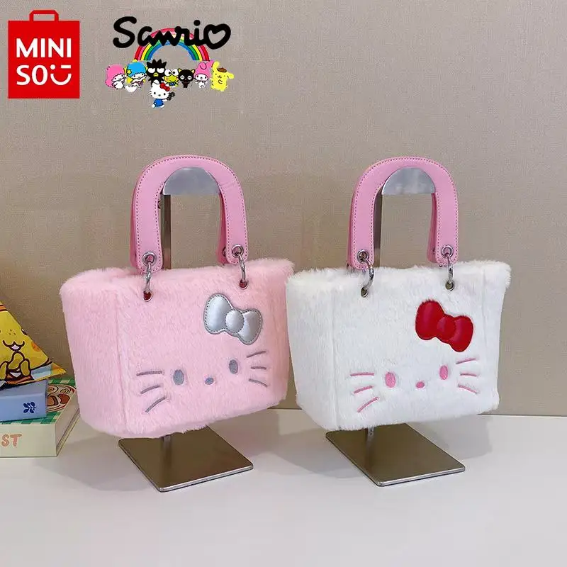 

HelloKitty New Women's Handbag Fashion High Quality Women's Shopping Bag Cartoon Large Capacity Multi Functional Storage Bag