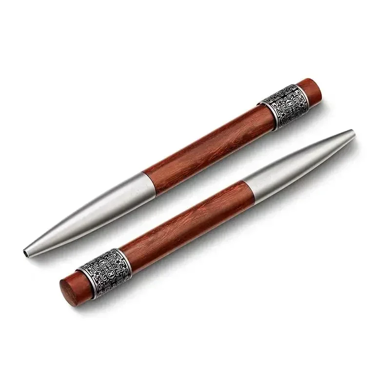 lobular red sandalwood neutral signature pen literary and retro warp pen creative decompression holiday gift pen