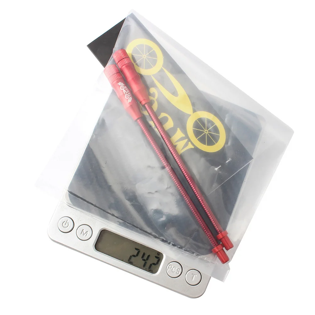 

2Pcs Elbow Tube Bike Brake Catheter Smooth Elastic Wear-Resistant High Grade Material Easy Carry Use Red