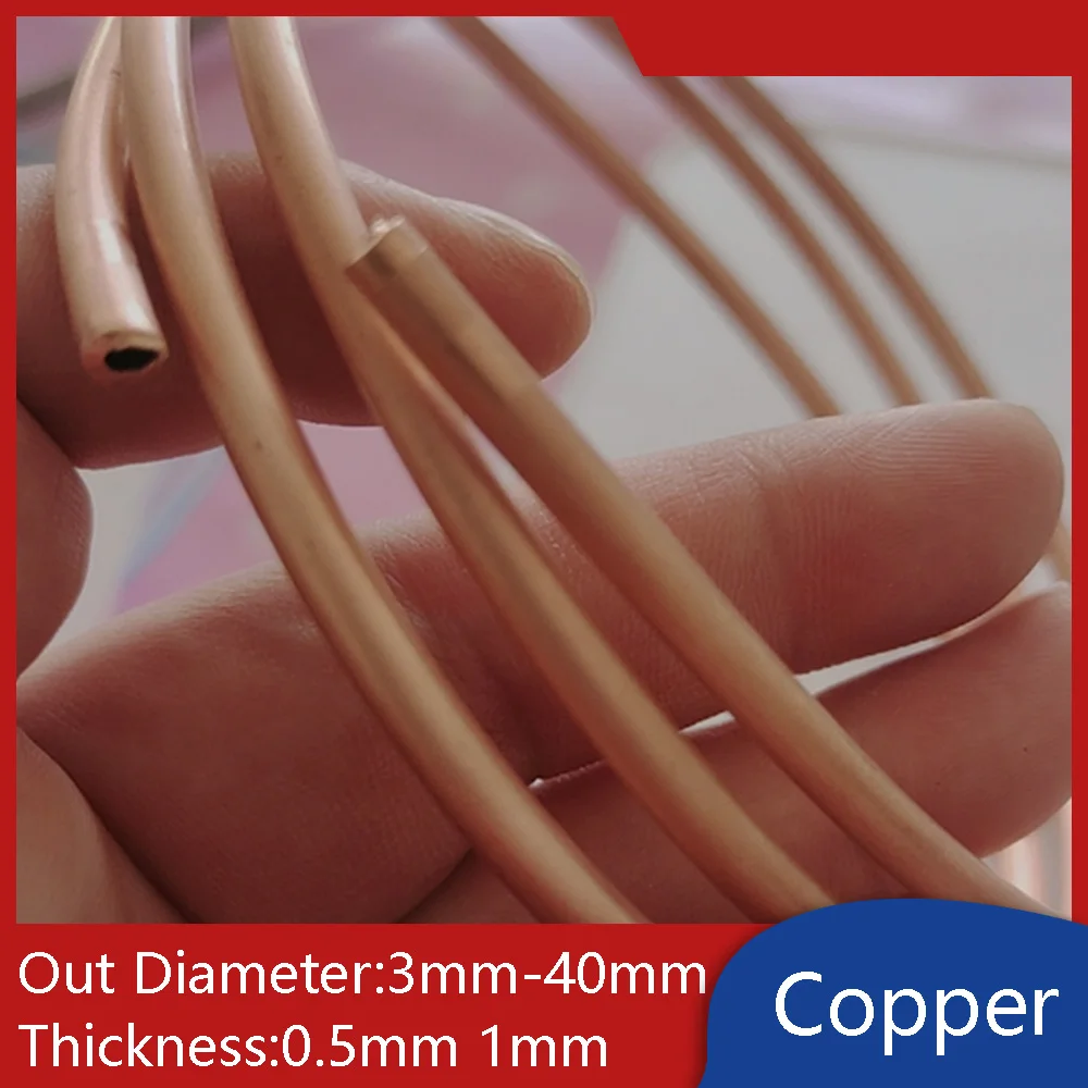 T2 Copper Tube Coil Coiled Tubing Microbore Plumbing Pipe Air Conditioning Metal Tubes Available in Various Lengths