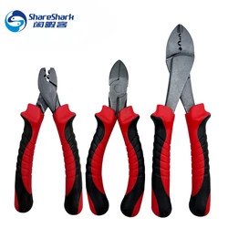 Fishing Tools Durable Multi-functional Wire Cutting Pliers Fishing Crimping Pliers Tool Rubber Handle Fishing Pliers Tackle
