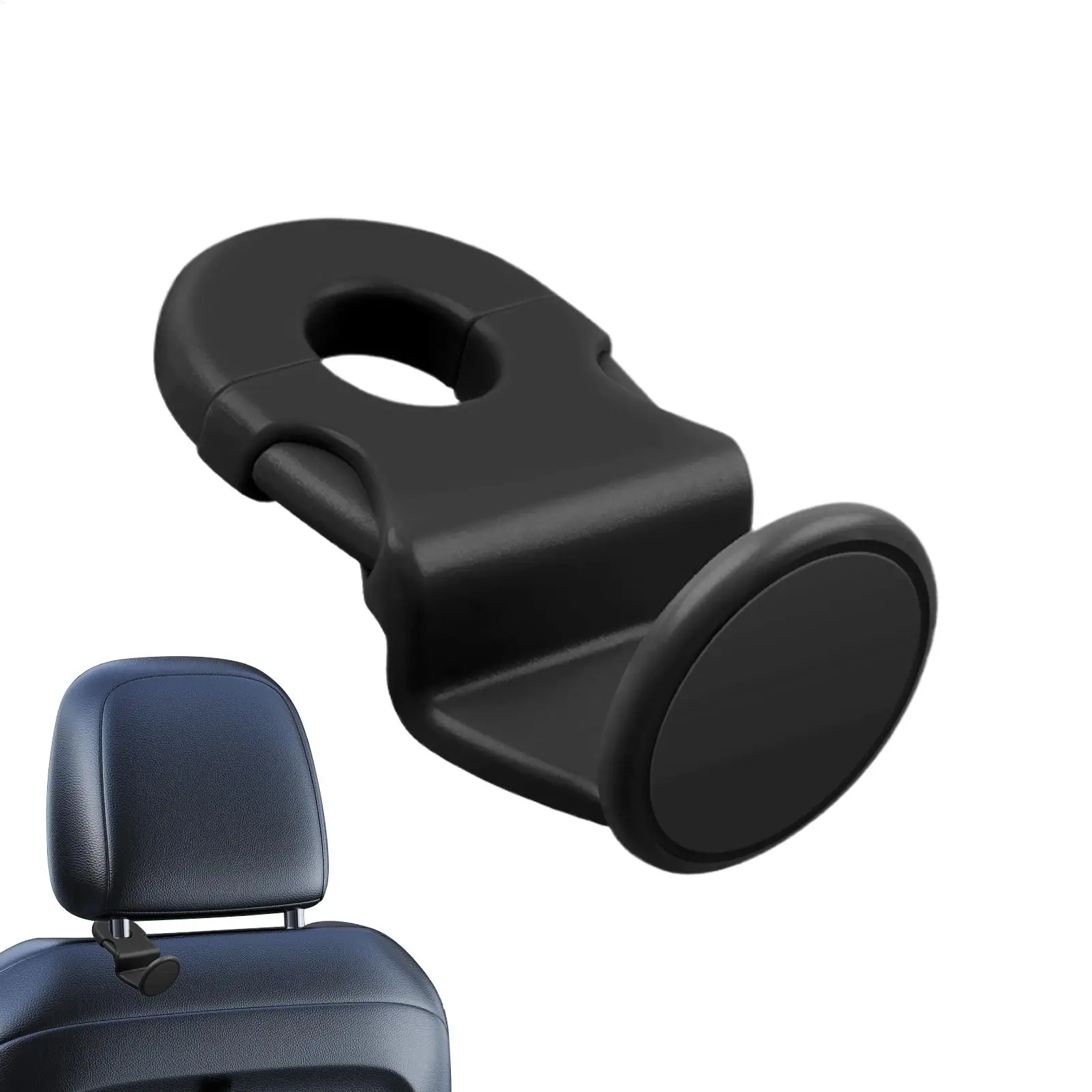 1PC Universal Car Seat Headrest Hook, Anti-Slip Suede Hanger for Back Seat, Multifunctional Hanging Organizer for Purse Bag Coat