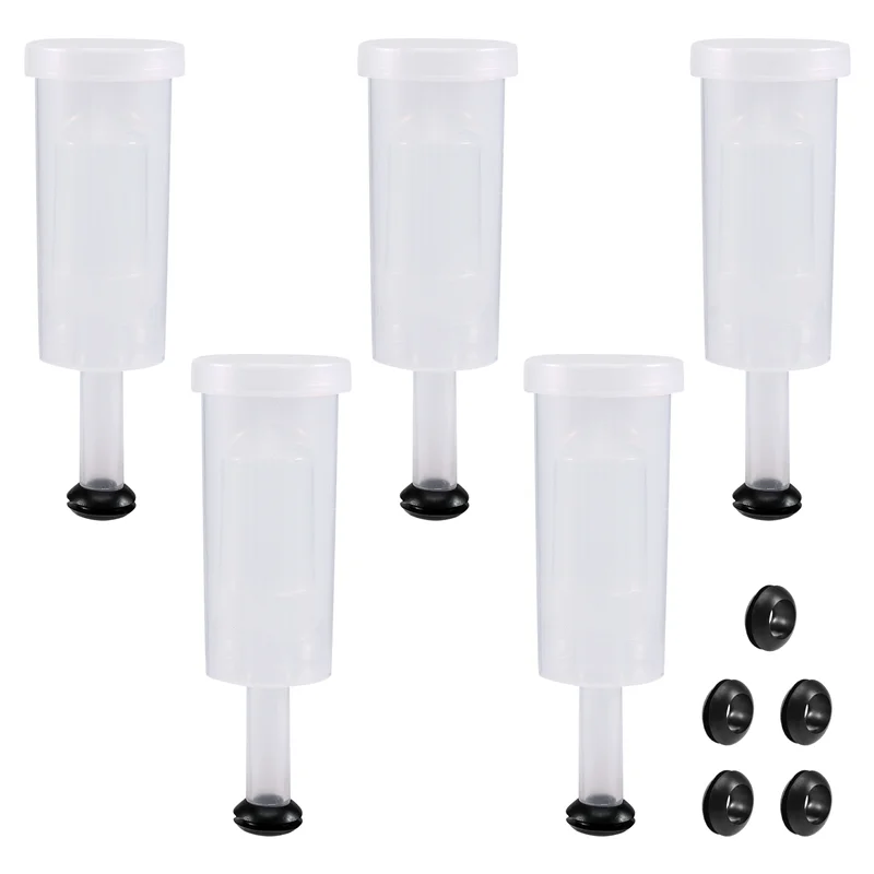 مجموعة أغطية التخمير A68P، غرفة الضغط لأقفال الهواء للتخمير مع الحلقات السوداء فقاعة غرفة الضغط للبيرة والنبيذ، الجرار