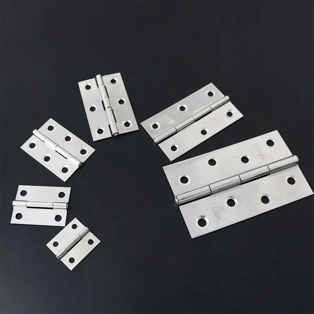 1Pcs Window Accessories Door Hinges 1/1.5/2/2.5/3 Inch Aluminum Core Cross Hinge 201 Stainless Steel Folding Furniture Hardware