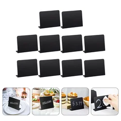 10 pçs sinal de comida preto escrita quadros mini preço exibição decoração quadro negro decorar para restaurante menu pvc