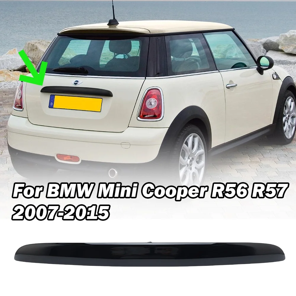 Klamka tylnej klapy do BMW Mini Cooper R56 R57 2007-2015 Przełącznik tylnej klapy Czarne akcesoria samochodowe 51132753602   Uchwyt tylny