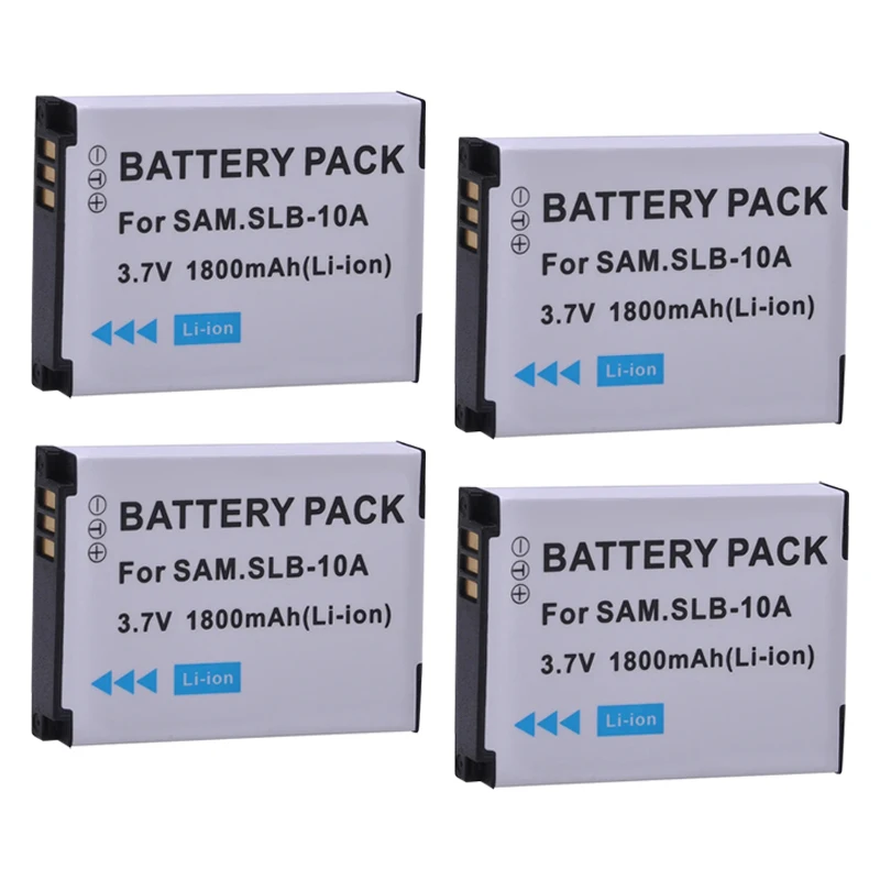 SLB-10A SLB10A Battery for Samsung NV9 ES55 SL202 SL420 L100 L110 L200 L310W WB250F WB850F WB150F WB500 HZ15W Camera Batteries