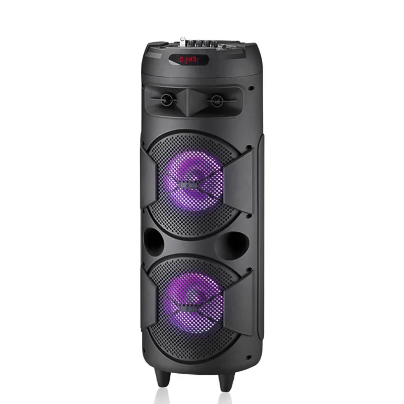 bass high quality loud  wireless garden speaker video 8inch outdoor trolley loudspeaker