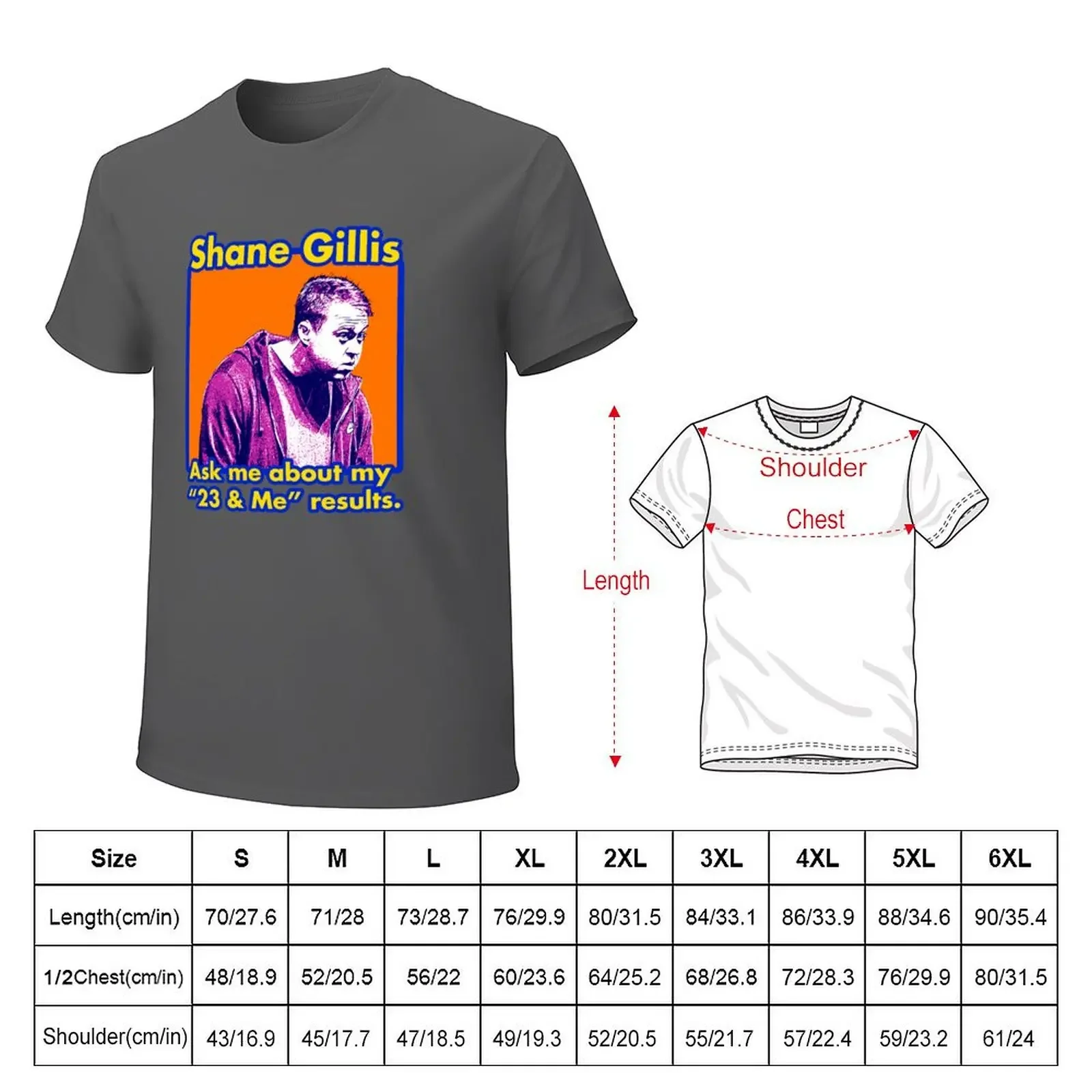 Shane Gillis vintage concert poster style T-shirt sweat graphics fruit of the loom mens t shirts