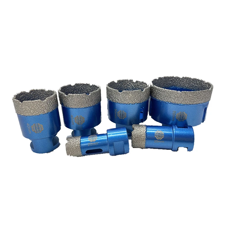 

6 Pcs M14 Thread Vacuum Brazed Dry Diamond Drilling Core Bits Ceramic Tile Hole Saw Granite Marble Porcelain Brick Drill Tools