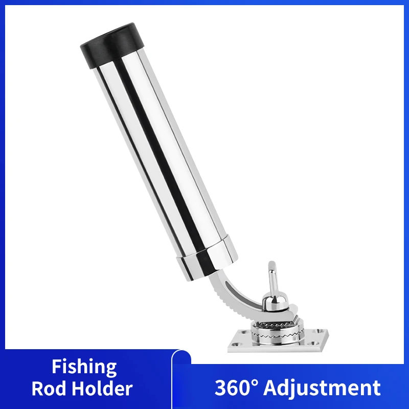 

Alastin Boat 316 Stainless Steel Fishing Rod Holder Deck Mount Adjustable Yacht Rod Pod boat accessories marine