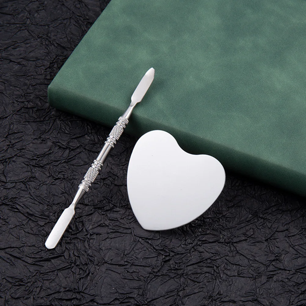 

Stainless Steel Nail Art Ring Palette Set Women Makeup Mixing Tool Color Blending Palette For Manicure Nail Polish