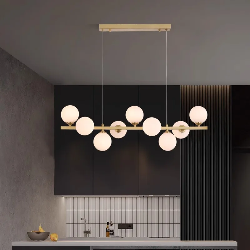 Plafonnier LED suspendu au design moderne, éclairage d'intérieur, luminaire décoratif de plafond, idéal pour un salon ou une salle à manger