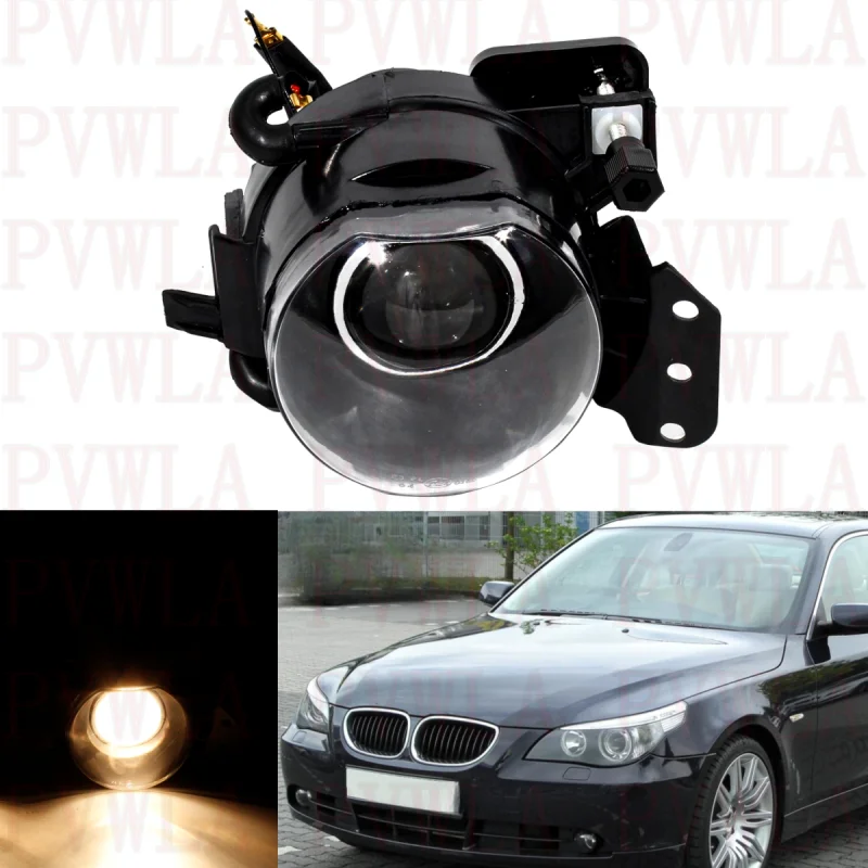 Left Side Front Bumper Fog Lights Lamp With Convex Lens 63177897187 For BMW E60 E90M 2003 2004 2005 2006 2007 2008 2009 2010