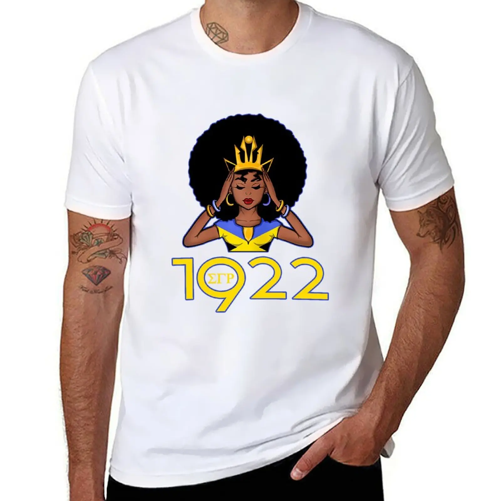 

Женская футболка SGRho Sigma-1922 Cool Black Girl Gamma-Rho Poodle, хлопковые футболки, мужская футболка из 100% мужчины, дизайнерская футболка