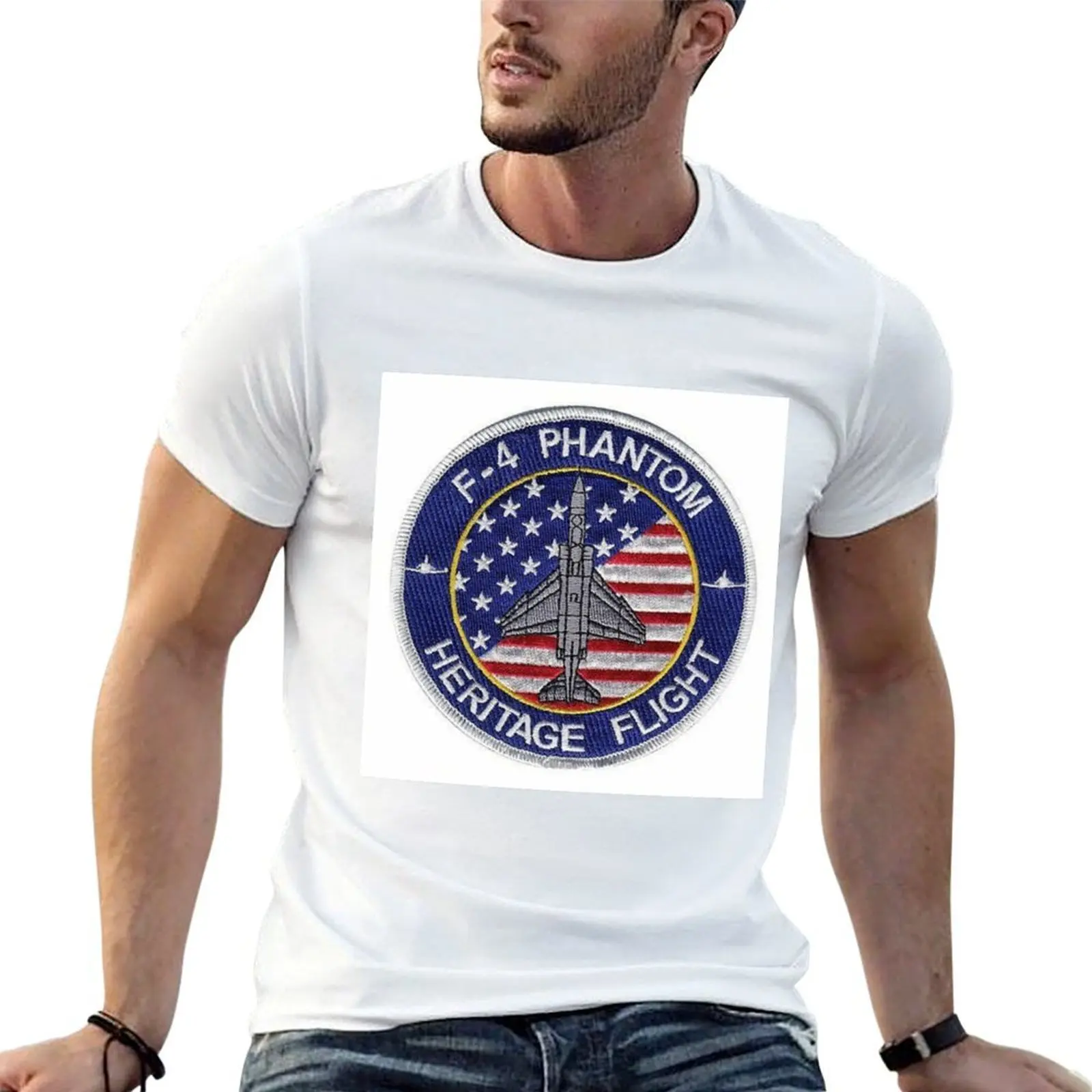 

USAF F-4 Phantom Heritage Flight Patch Sticker T-Shirt man t shirts graphic graphic t shirts for man T-Shirt