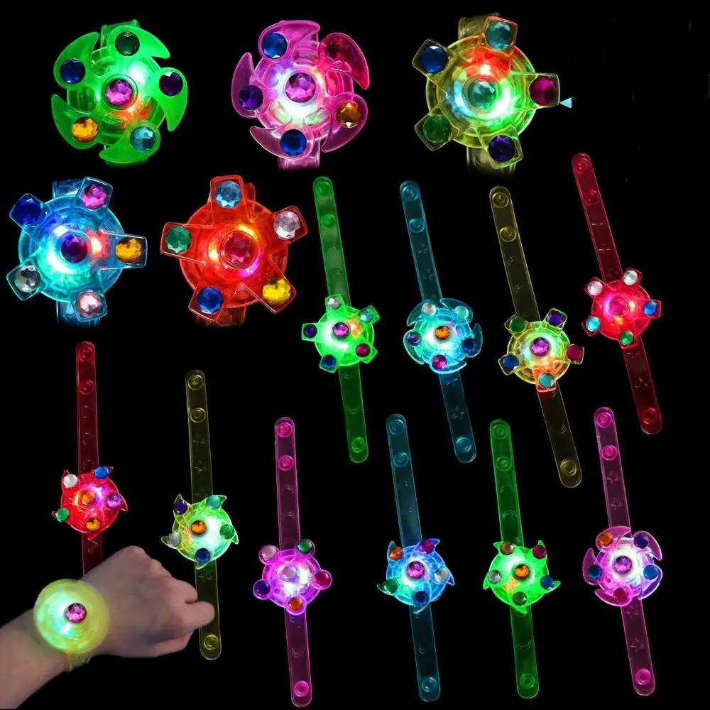 男の子と女の子のための暗闇で光るブレスレット、LEDリストバンド、マルチカラー時計、ソフトPVC、ライトアップおもちゃ