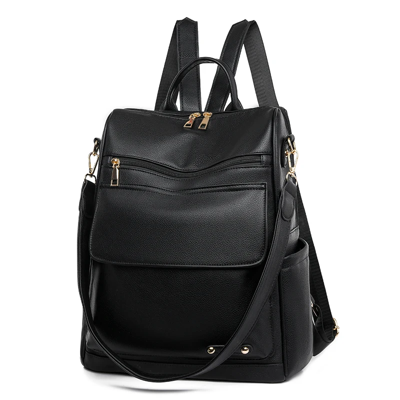 

2024 Женская Сумка, Модный повседневный рюкзак высокого качества, вместительная Сумка через плечо из ПУ кожи, Лидер продаж, Женская Сумка