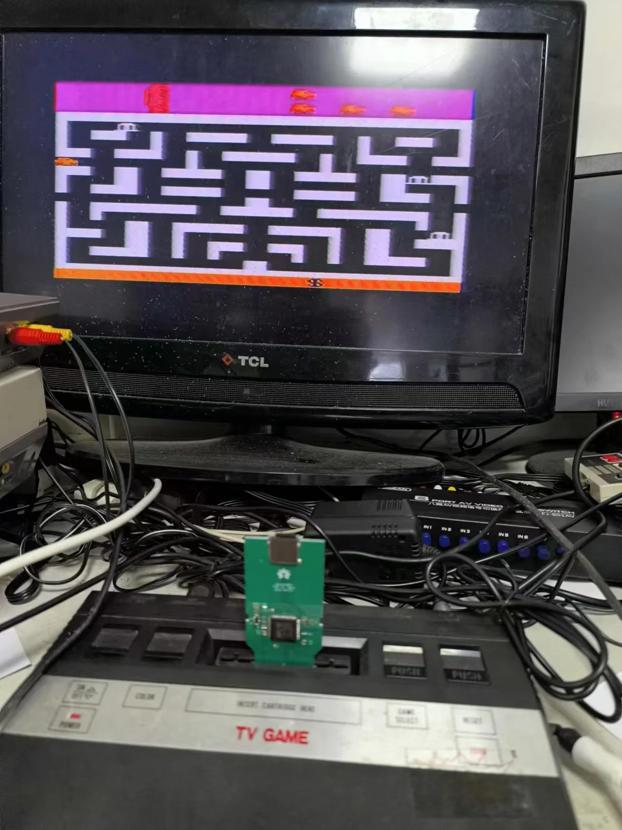 Atari 2600 플래시 카드 V2 버전 레트로 게임 콘솔, 4 비트