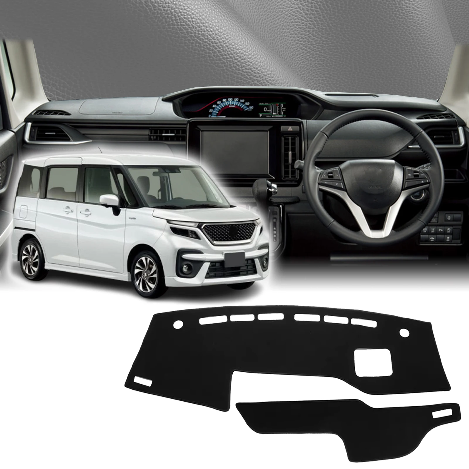

fit for Suzuki Solio 2021 2022 2023 2024 2025 RHD Car Accessories DashMat Sunshade Dashmat Dashboard Cover Pad Protective Carpet