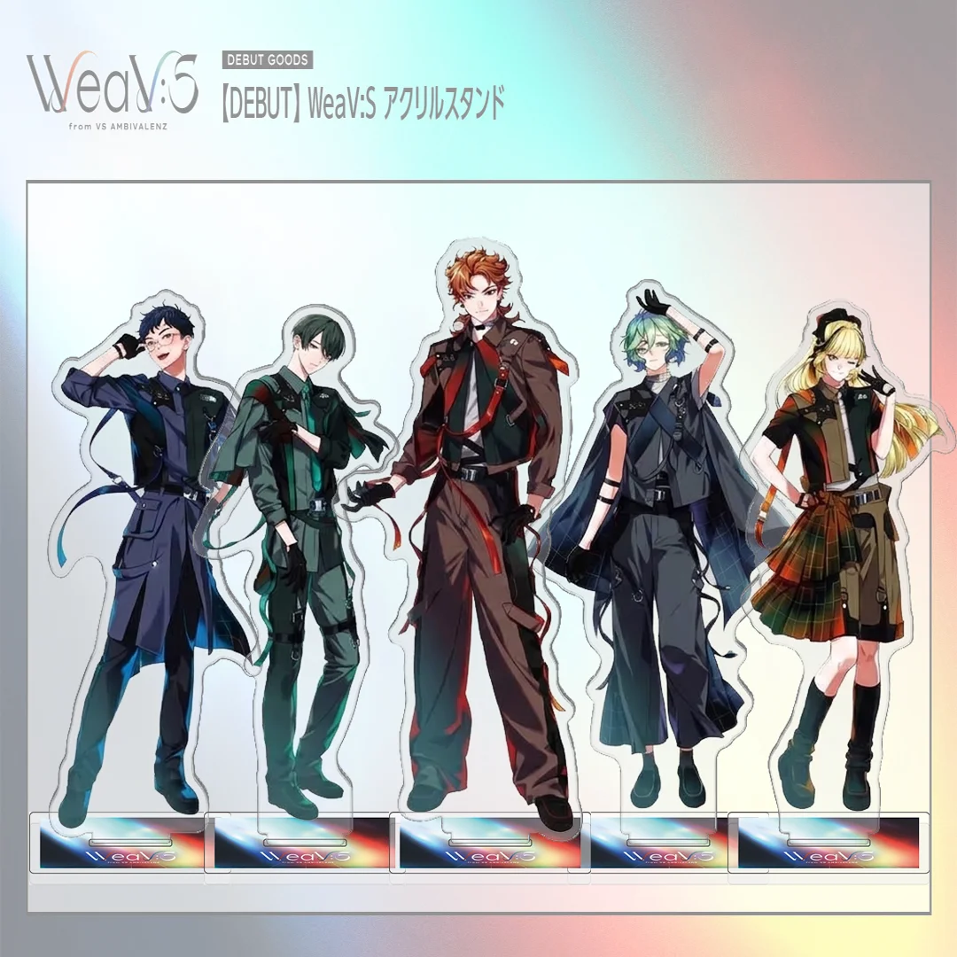 Anime VS AMBIVALENZ WeaV:S Debut Goods Acrylic Stand Figure Table Ornament Display Model Plate Anime Keychain Collectible Gift