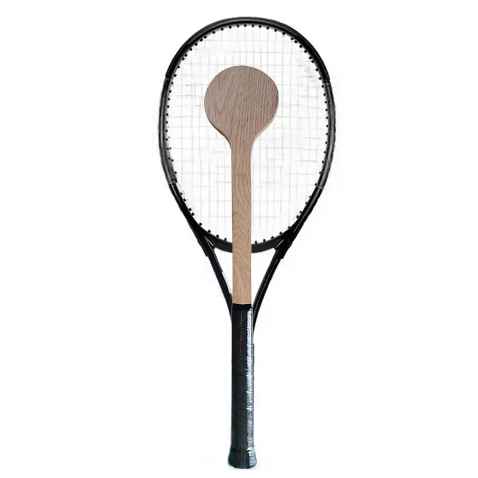 Pointeur de tennis fonctionnel, aide à l'entraînement, cuillère en bois, raquette pour la pratique du swing