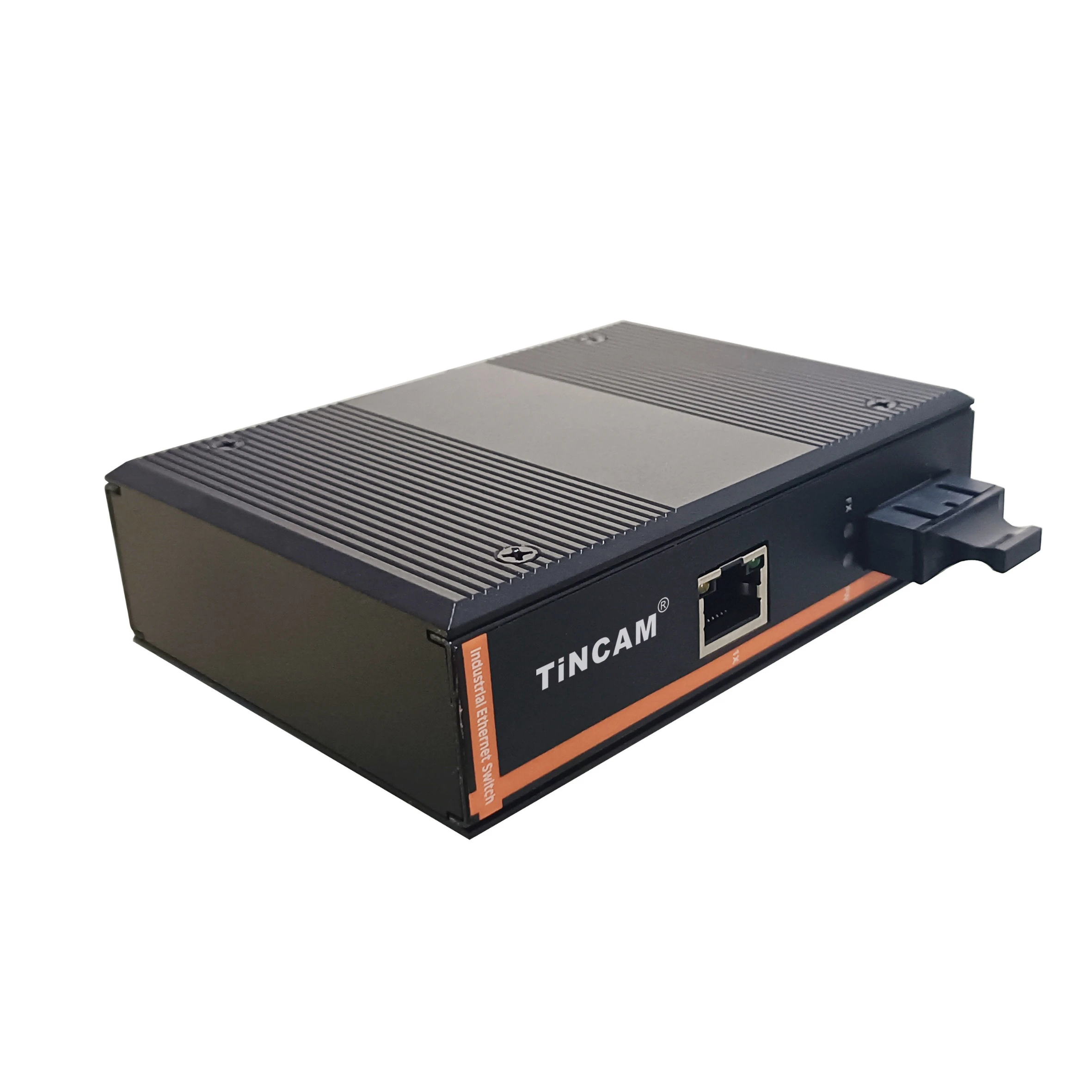 TiNCAM 멀티 모드 듀얼 파이버 광 변속기 제품 커넥터, 산업용 POE, 10 Mbps, 100Mbps, 2km, 1310nm