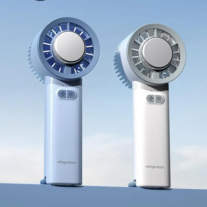Gezicht Ventilator Koud Comprimeren Usb Opladen Persoonlijke Hand Ventilator Lage Ruis Lash Ventilator Draagbare Hand Gehouden Ventilator Voor Kinderen Reizen Make-Up Volwassenen