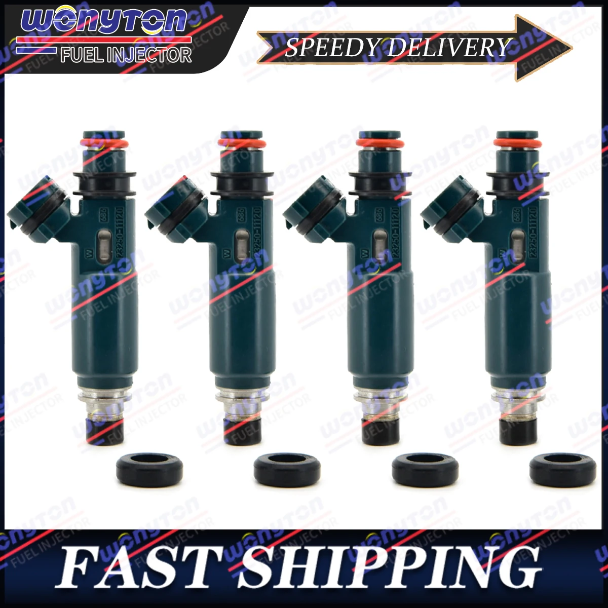 4Pcs Fuel Injectors 23250-11120 For Toyota Starlet EP91 Corolla EE102 Tercel EL51 4EFE