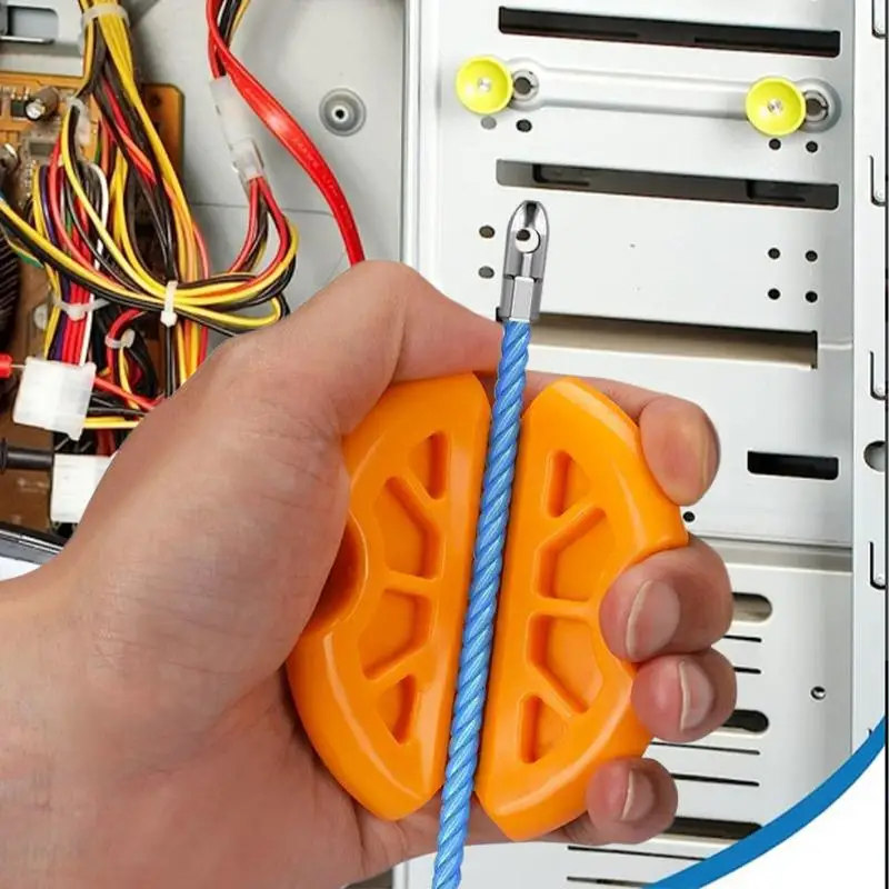 Herramienta de dispositivo de enhebrado de cables, ayuda para enhebrar cables antideslizante, enhebrador de cables eléctricos, herramienta auxiliar de enhebrado de cables reutilizable