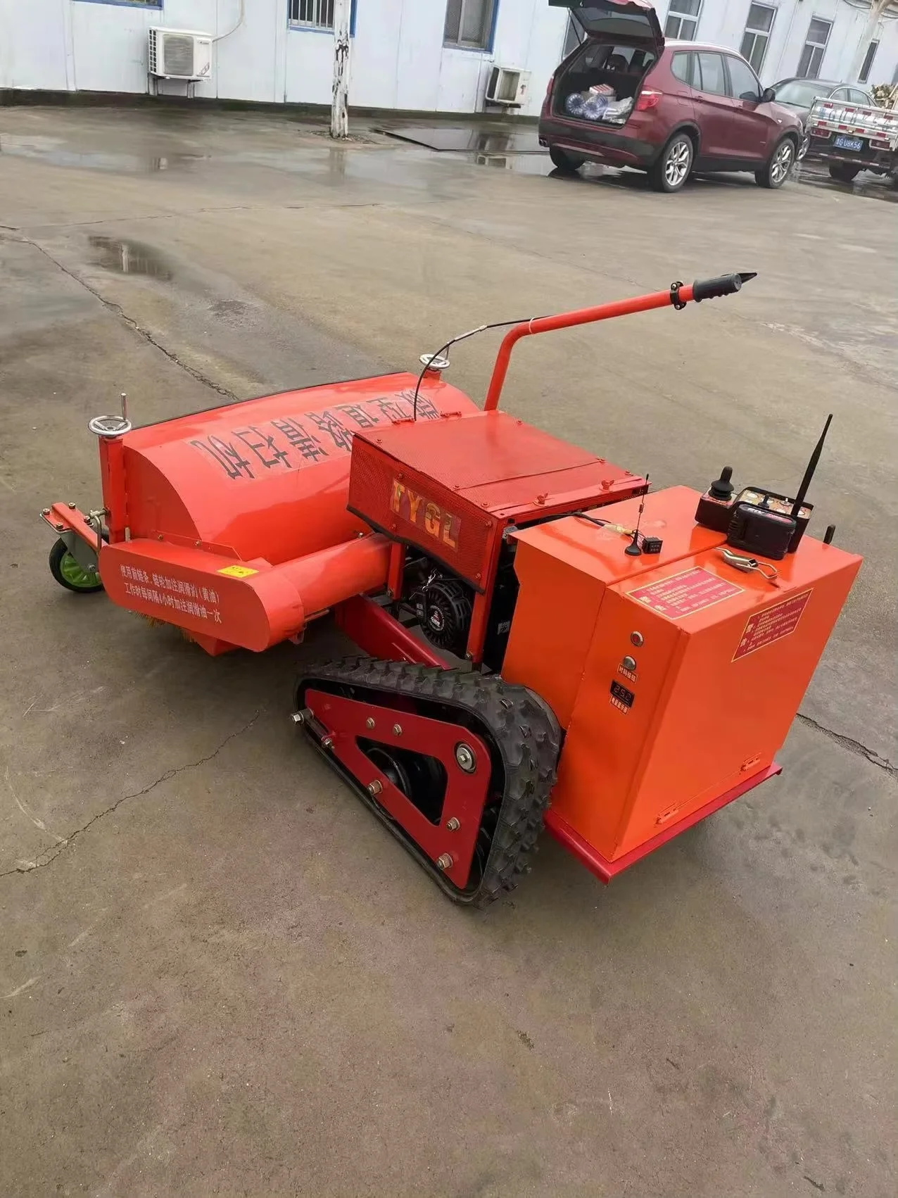 15hp diesel 100cm or 120cm width Remote control Snow sweeper, snow removal machine, snow thrower equipment