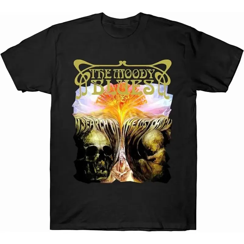 The Moody Blues Lost Chord Cotton Black All Size T Shirt