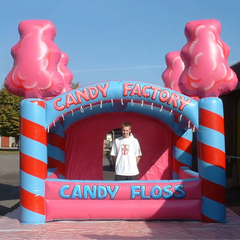 Outdoor Advertising Promotional Inflatable Candy Floss Tent For Sale For Party/Retail K5021