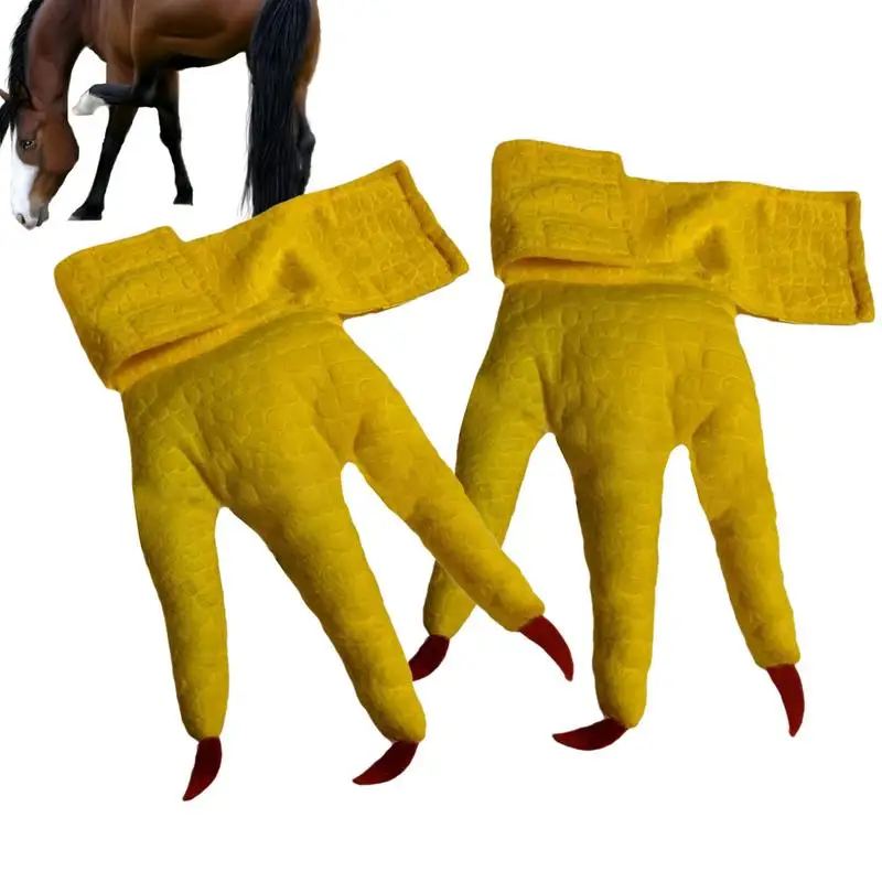 Chicken Feet For Horse Creative & Realistic Funny Costume Interesting Funny Animal Paws Socks For Halloween Party Themed