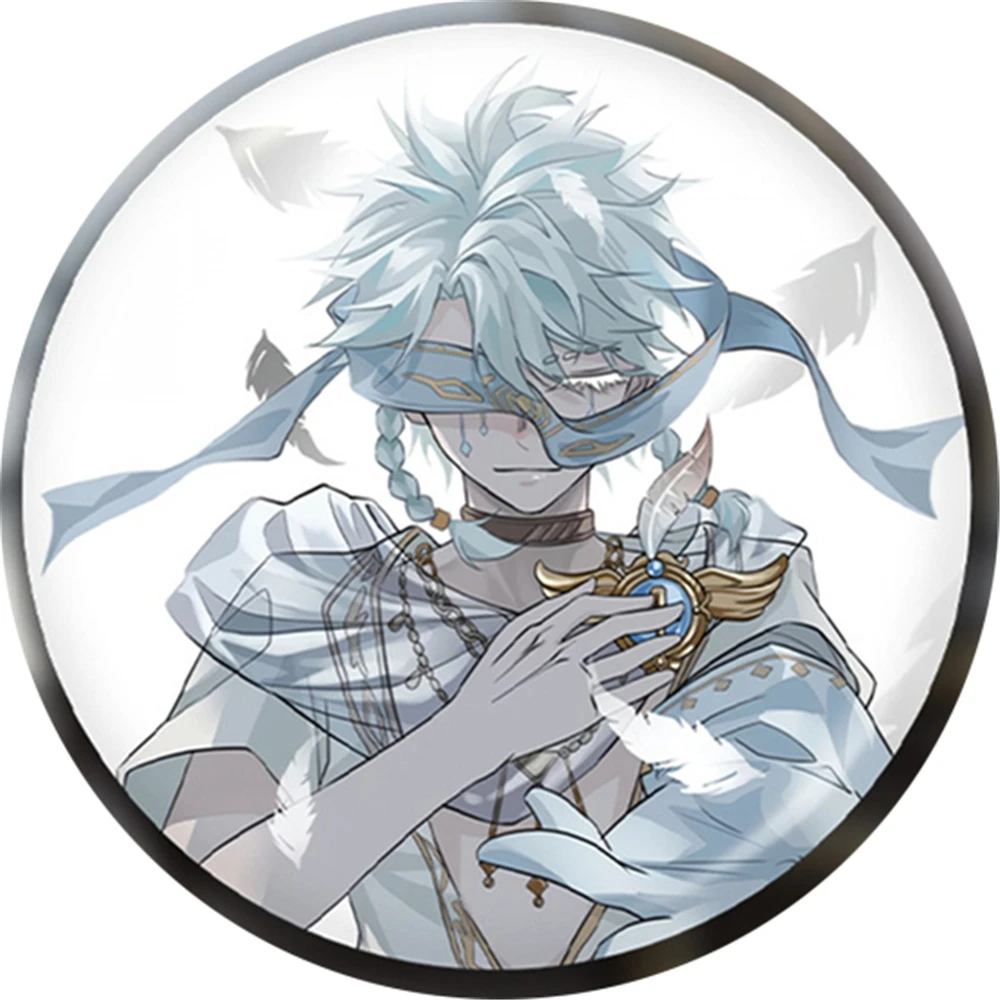 เข็มกลัดคอสเพลย์ Eli Clark Seer จากเกม Identity V ขนาด 58 มม. ทำจากโลหะดีบุก SPTE ของขวัญสำหรับแฟนเกม