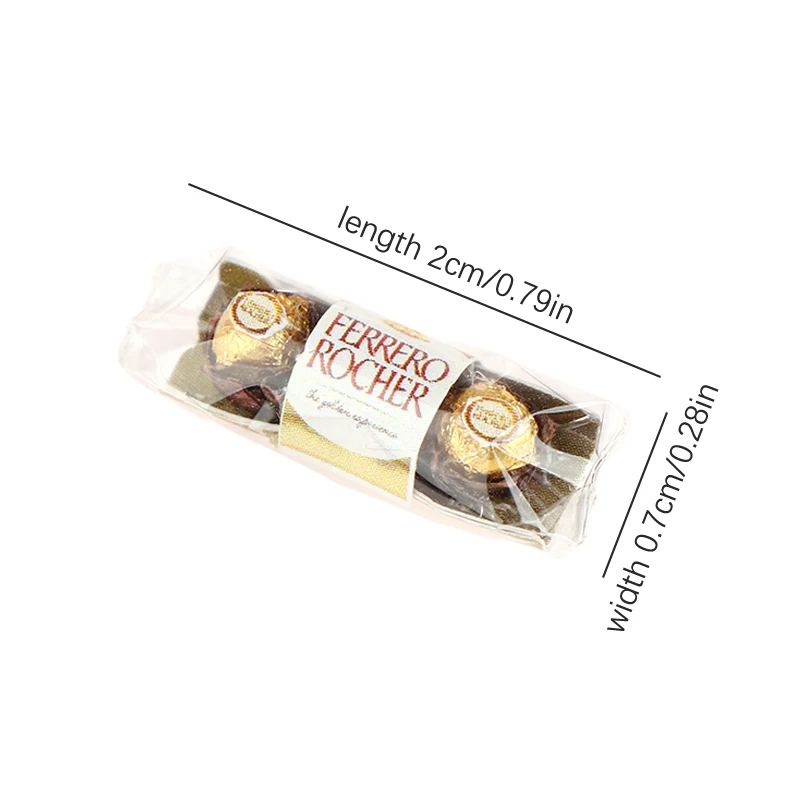 1 stks poppenhuis simulatie mini chocolade poppenhuis voedsel decoratie speelgoed poppenhuis accessoires fantasiespel speelgoed