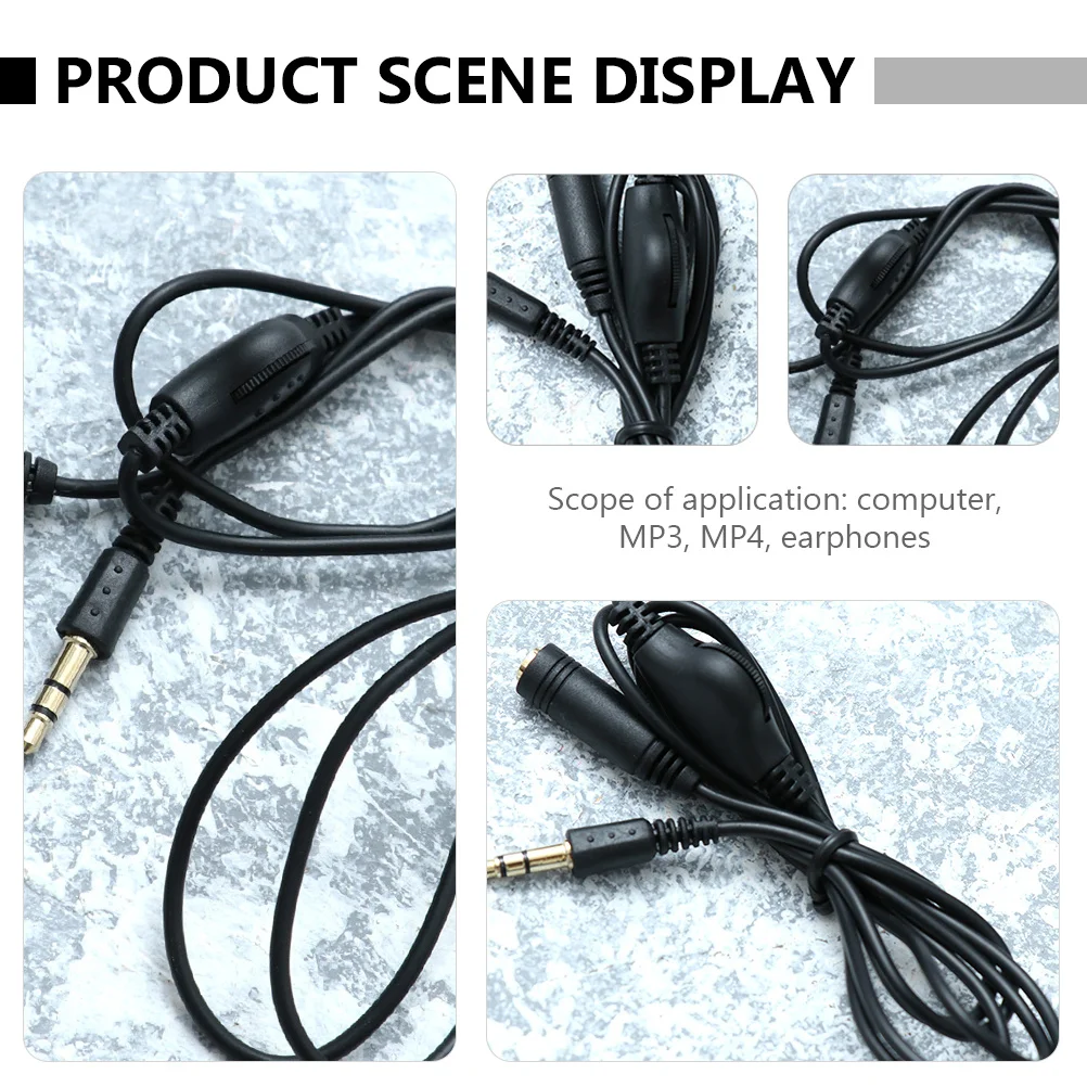 

Aux Cable 3.5mm Male to Female Audio Extension Wire 1M High Conductivity Copper Sound Aux Cord for Car Speaker