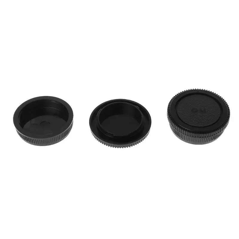 Rear Lens Body Cap Camera Cover Anti-dust Mount Protection Plastic Black for OLYMPUS OM Dropshipping