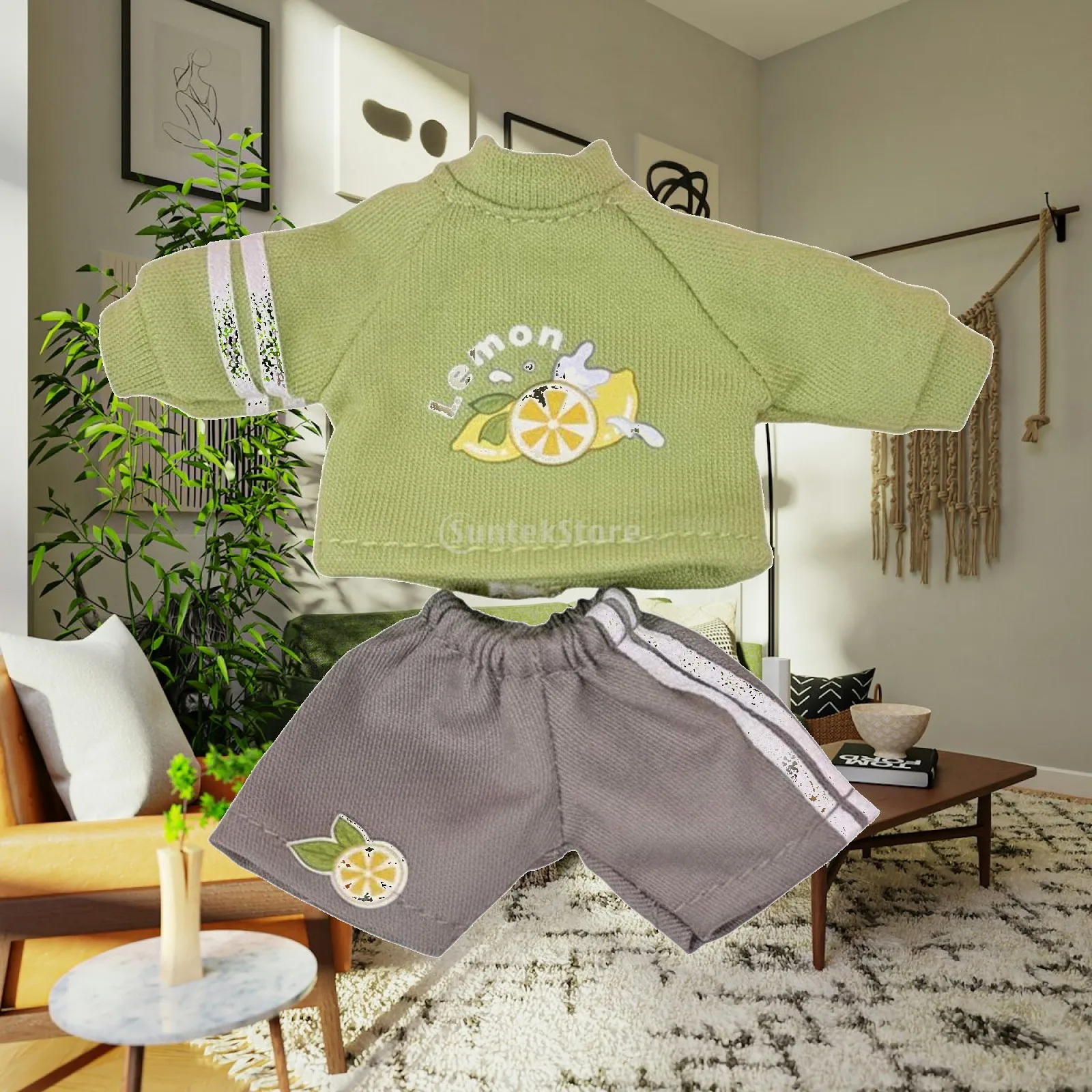 Puppen-Hoodie, bezauberndes Sweatshirt, Mini-Kleidungsset, BJD-Outfit-Set für Ob11-Puppen im Maßstab 1:12, Anziehzubehör