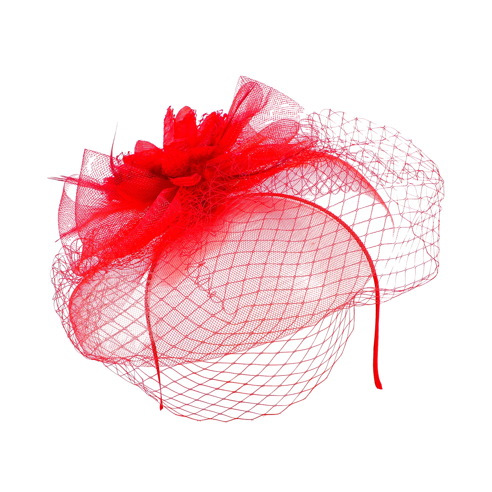 

Flower Hat Mesh Headdress Wedding Decor Headb Bridal Party Hair Accessory Veil Safe Party Hair Accessory Material