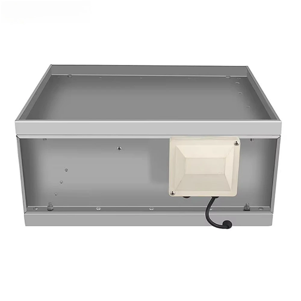 Rectangular inline duct fan exhaust blower ventilation system high static pressure speed regulating air circulation ventilator