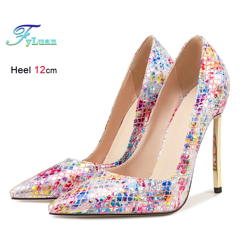 2025-new-super-high-heels-women's-single-shoes-fashion-simple-color-stone-pattern-pointed-toe-shallow-mouth-thin-heel-lady-pumps