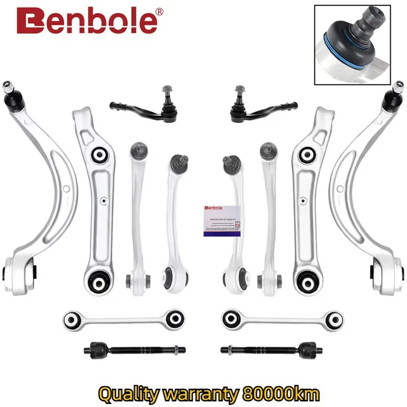 

14 Pieces Front Upper Lower Control Arm For AUDI A4 B9 S4 RS4 A5 S5 RS5 2016-2025 OE 8W0407693B,8W0407694B,8W0407151A,8W0407152A