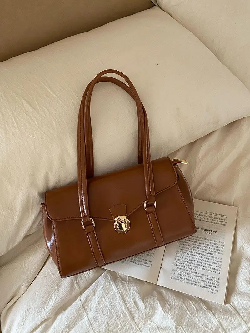

2026 Autumn Winter Ins Underarm Bag Casual Retro Luxury Handbag Women's Single Shoulder Bag Modern Neutral Style Dootaofcat