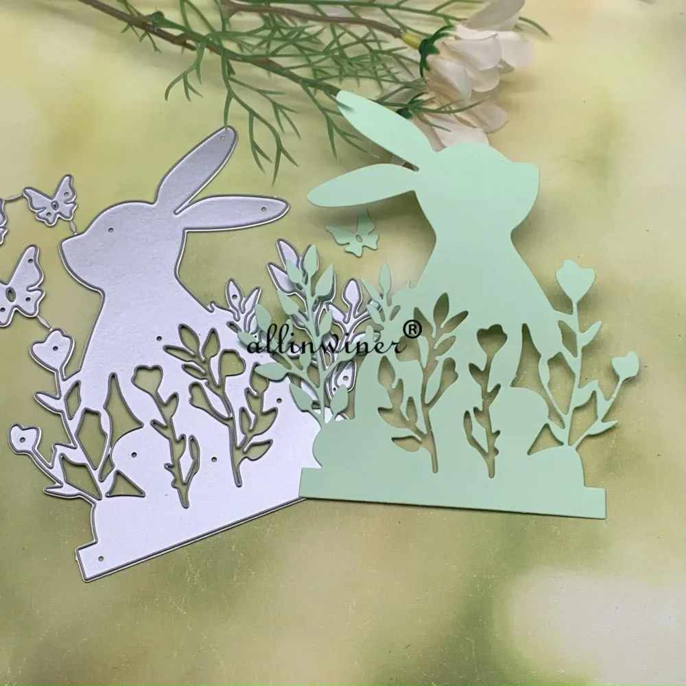 

Металлические вырубные ножи-трафареты для вырезания фигур: Пасхальные цветы, кролики, бабочки, для скрапбукинга, альбомов, открыток, тиснения