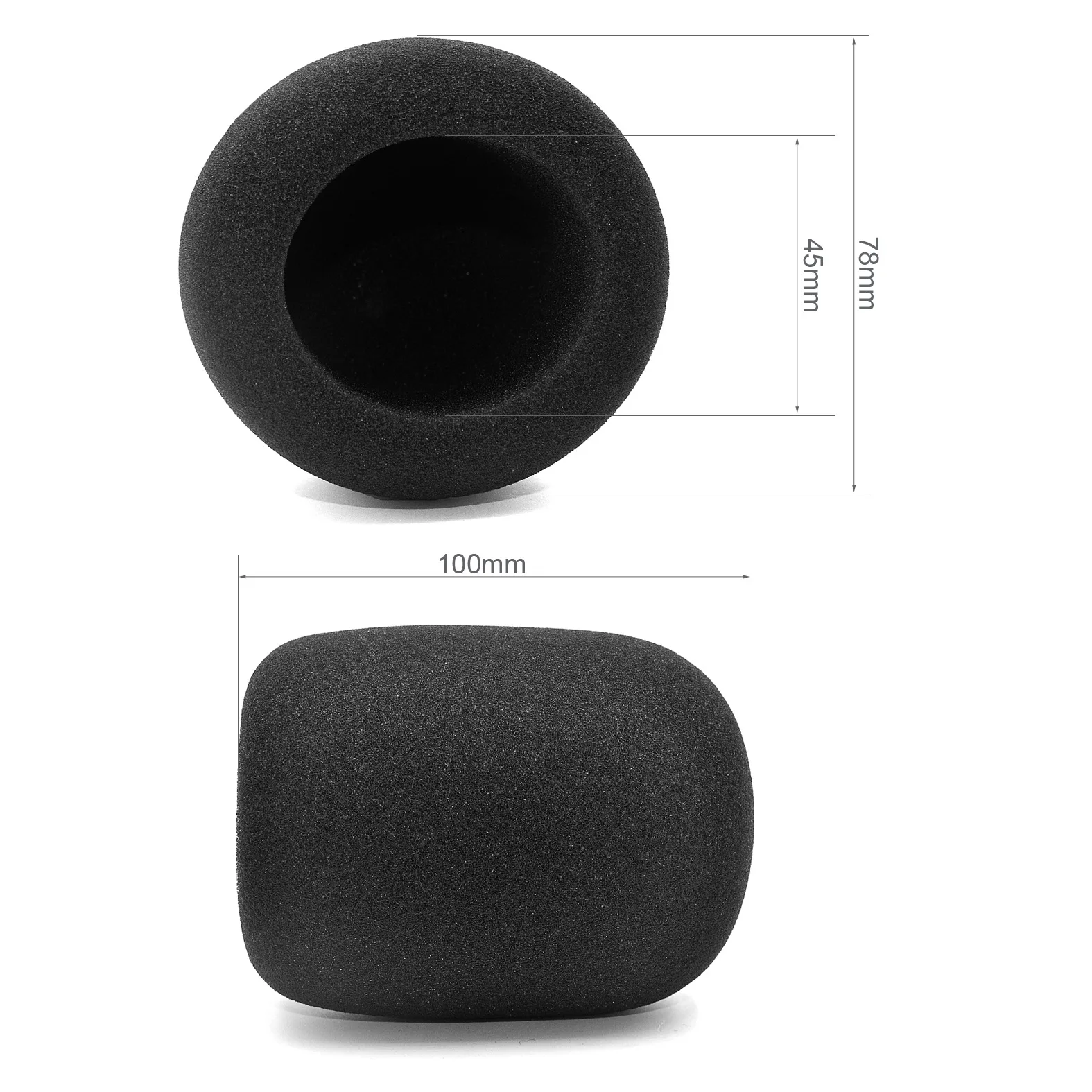Winddichte microfoonfoamhoes compatibel met Razer Seiren X ELITE Live streaming gaming-microfoon vervangende reserveonderdelen