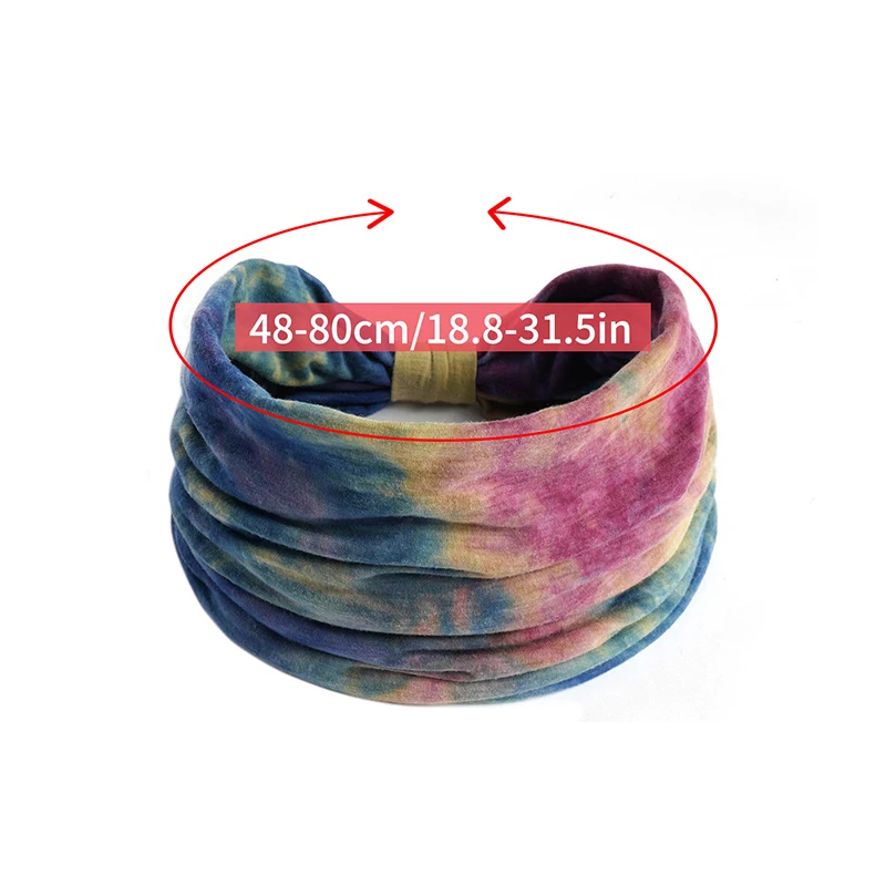 Diademas anudadas anchas de Yoga para mujer, turbante de Color arcoíris, envoltura para la cabeza, bandas elásticas para el cabello, banda para el sudor, pañuelo para la cabeza, nuevo