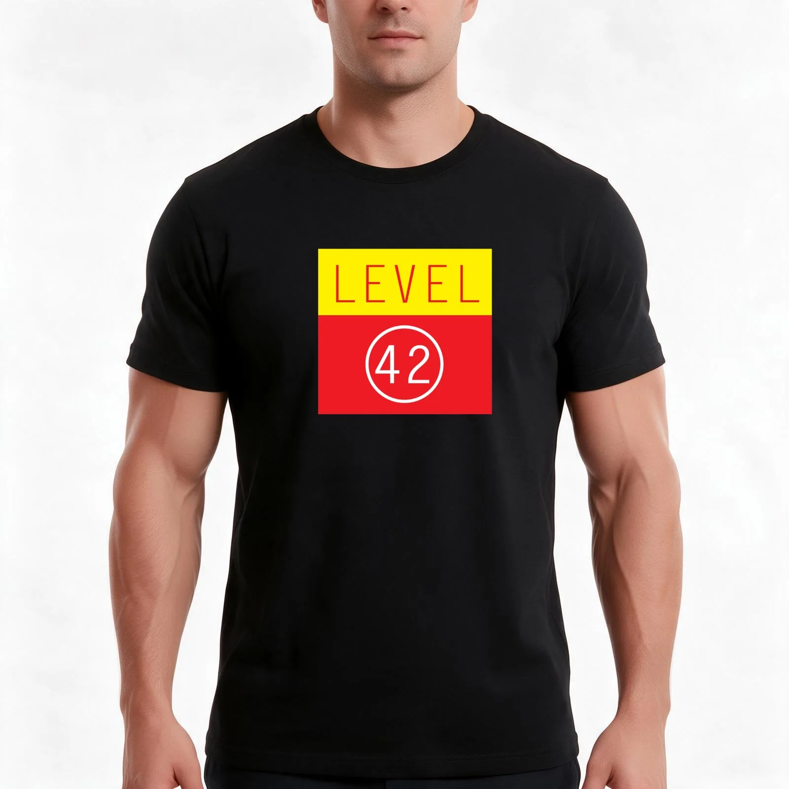 Level 42 T-Shirt Summer Casual Cotton Tee Oversized Streetwear Tops Vintage Graphic Print Loose Fit Short Sleeve
