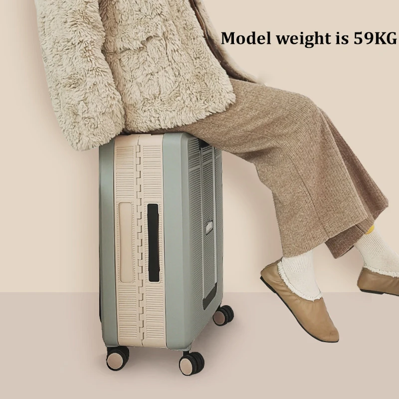 2023 2022 Travel Spinner Luggage 20/24 Inches Girl Folding Rolling Suitcase Woman Fashion Trolley Case Business Password Boardin