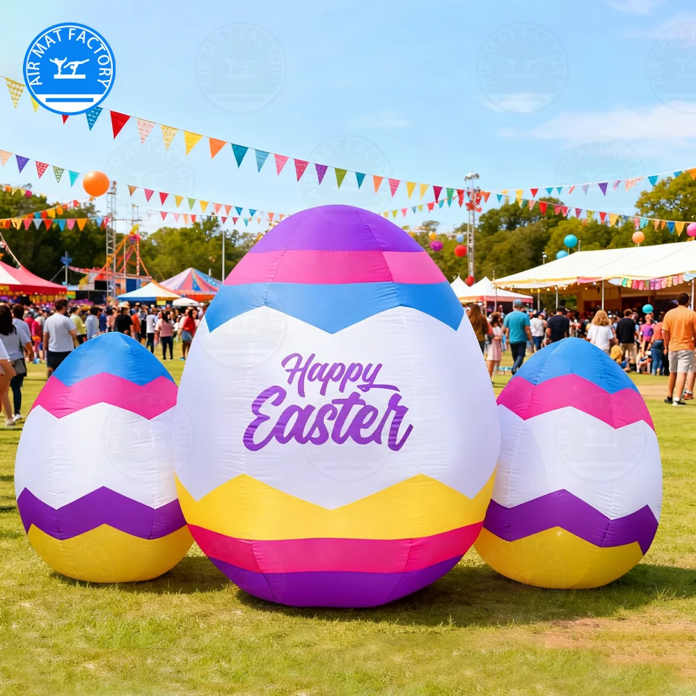 

Надувные гигантские пасхальные яйца на заказ, 3-6 метров, большие разноцветные модели яиц, воздушные шары-игрушки для украшения на Пасху